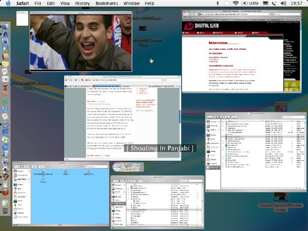 DVD Player and Exposé: Caption smack dab in the middle of the screen