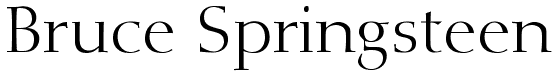 Diotima: Bruce Springsteen